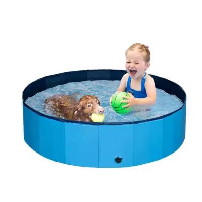 China Easy Collapsible Portable Dog Swimming Pool Pet Bath Set PVC Stored Swimming Animal Cleaning Cleaning Pool for sale