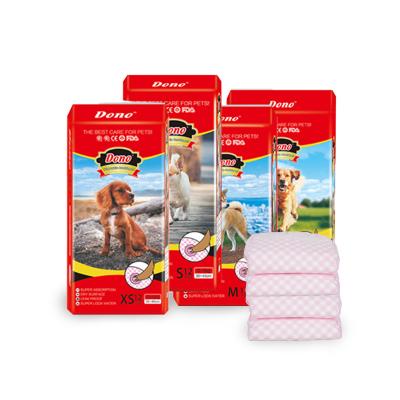 China DONO Dog Diaper Core Sustainable Super Absorbent Female Pets Cat Dog Period Belly Bands Diapers With Tail Hole for sale