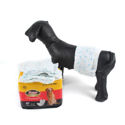 China Dono Printed Dog Absorbent Male Diapers,Pet Male Adjustable All-Damper Male Wraps Dog Wrap for sale