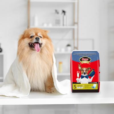 China Dono Sustainable Disposable Diapers Grade Wholesale Diaper Pet Jeans Diaper For Male Dog for sale