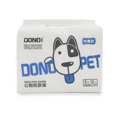 China Dono Viable All-absorb Disposable Amazon Hot Sale Male Dog Wrap Male Dog Diaper For Dog Cat Pet for sale