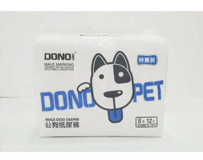 China DONO Special Hot Sale S Package Printed Male Dog Diapers, Male Dog Wraps, Polished Bichon Pad for sale