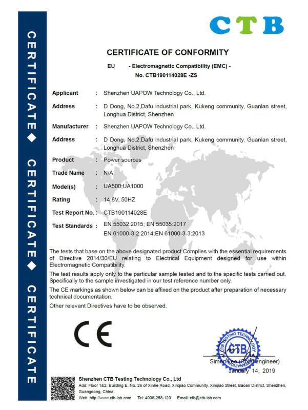 CE - Hangzhou Matmo Industrial Co., Ltd.