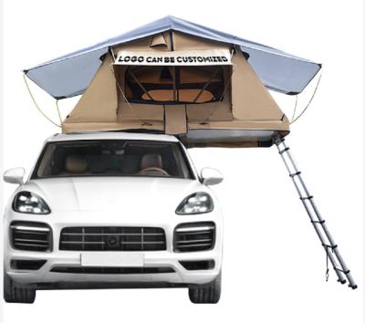 China Canvas Design Shell Double Layers Aluminum Ladder Warm Mattress Suv Dinghy Free Roof Extended Type Top Tent for sale