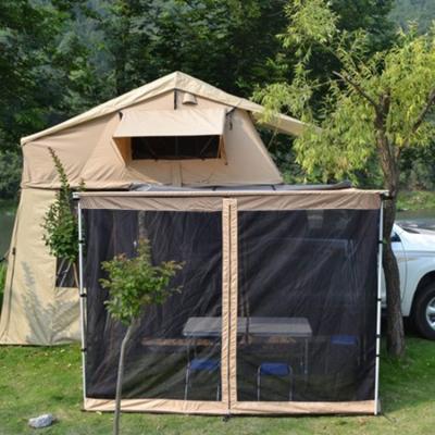 China Extended Type 4X4 Zipper Mosquito Net Camping Mesh Room For Suv With In Awning Open Side Car Curtain Door for sale