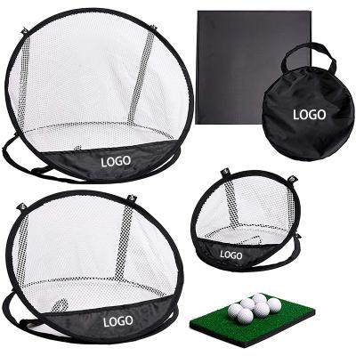 China Golf Practice Chipping Net 2021 Golf Net Golf 1/3 Chipping Net With Target Carry Bag Golf Practice Net for sale