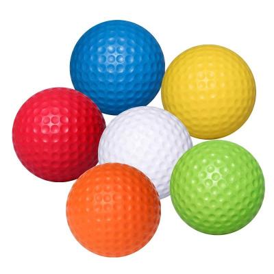 China Wholesale Indoor Outdoor PU Golf Ball Practice Stress Ball PU Foam Indoor Training Soft Golf Ball for sale