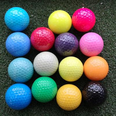 China Wholesale Golf Practice Ball 2 Layers Colorful Golf Ball Gift Colored Golf Practice Balls for sale