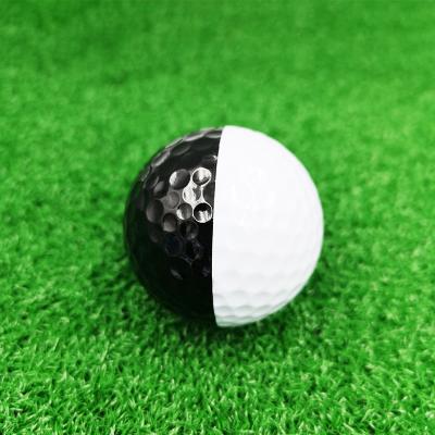 China Cartoon Golf Ball Custom Black 2 Layer Golf Practice Ball Practice Ball Golf Balls for sale