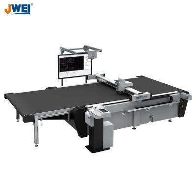 China 2516/2518/3121 Full-automatic CNC Feeding Garment Cutter with Round Knife for Printed Sportswear/Clothing Textile/Fabric/Leather Cutting for sale