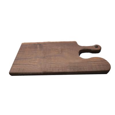 China Large Wooden Chopping Butcher Block Cutting Tray Kitchen Viable Handle Compartments Meat Cutting Board Party Cheese Tray Dish for sale