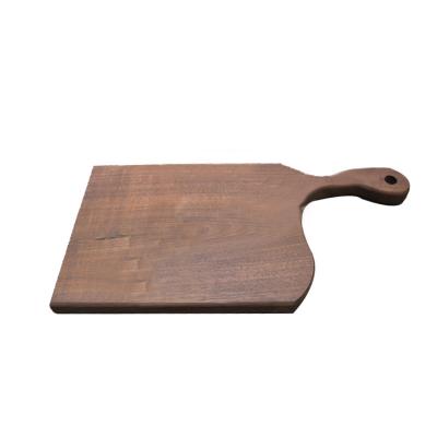 China Sustainable Wholesale Custom Size Cheese Board Wood Cutting Block Cutting Board Breadfruit Cheese Chopper Wooden Walnut Cutting for sale