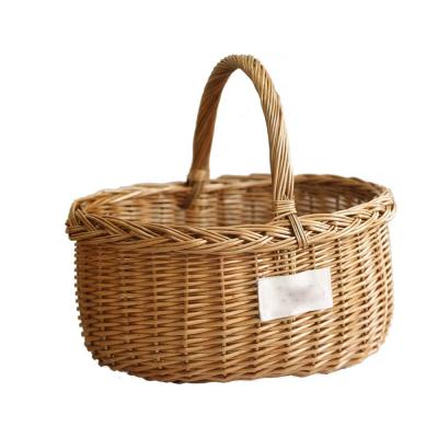 China Wholesale Handmade Decoration Willow Wicker Gift Hamper Basket from China for sale