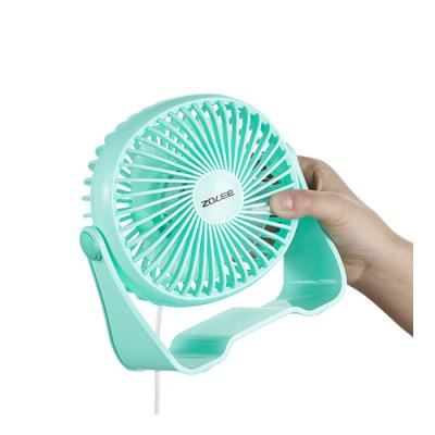 China Lower Noise Custom Portable Desktop Stand One Mini Rechargeable Battery USB Air Cooling Fan for sale