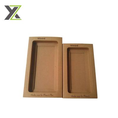 China Customized Logo Recyclable Kraft Paper Packaging Paper Box For Phone Case for sale