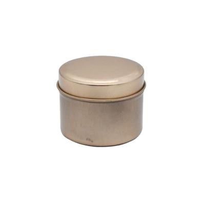 China China Manufacturer Premium 2oz Small Round Empty Storage DIY Candle Container Making Candle Jar With Lid Rose Gold for sale