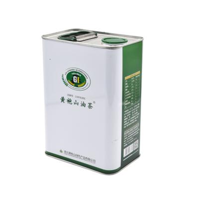 China Packaging Coconut Oil Food Grade Metal Olive Oil Tin Can Container With Screw Top for sale