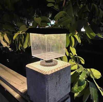 China Residential Outdoor High Power Aluminum Post 2W 3W 4W Outdoor Waterproof Solar Led Garden Pillar Pillar Light for sale