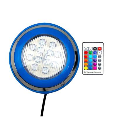 China Small Size Wall Mounted Waterproof ip68 RGB Pool / FOUNTAIN Blue Led Underwater Lighting Pool Lights For Swimming Pool for sale