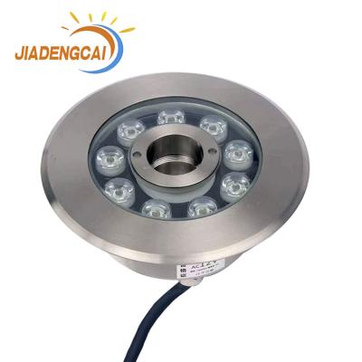 China Waterproof Ip68 LANDSCAPE DC 12v RGB Led Stainless Steel Garden Water Fountain Light For Swimming Pool for sale