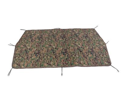 China US Army Poncho Outdoor Military Woodland Blanket Breathable Warm and Durable Camping Ground Cover Warm and Durable Leaf Blanket for sale