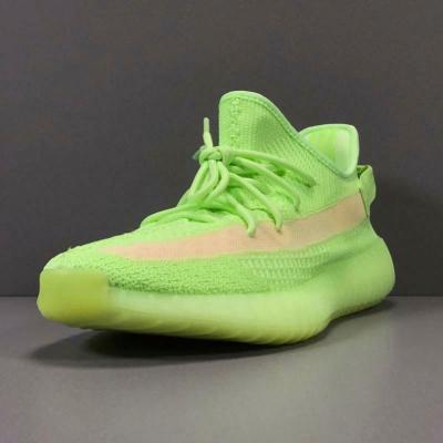 China Cushioning With Boxes And Logo Big Plus Size 36-48 Gid Glow Green 350 V2 In Dark Casual Fashion Sneakers Yezi Yupoo Man Shoes Og Yeezy for sale