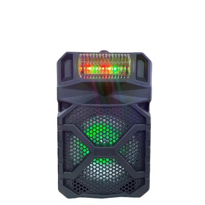 China USB/TF card/FM/Bluetooth/remote/AUX. In Mic In In Stock 8inch Rechargeable Portable Outdoor Speaker System Subwoofer Big BT Sound Box With Led Light , Square Dance DJ Speaker for sale