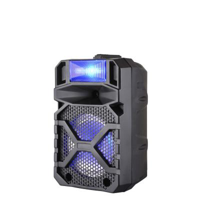 China USB/TF card/FM/Bluetooth/remote/AUX. in mic in mic in 8inch best selling rechargeable portable outdoor karaoke speaker sound box with led light,square dance dj speaker for sale