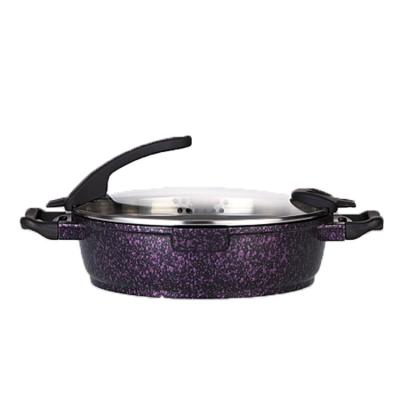 China Largest Sustainable Induction Casserole Pot Pentole Multi Purpose Cooking Pot Cookware Set Non Stick for sale