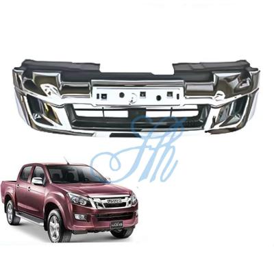 China 600P Pickup Front Bumper Grille Truck Electroplating ISUZU D-max NKR TFR Car Front Grills for sale