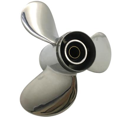 China STAINLESS STEEL 25-30HP 9.9X12 OUTDOOR marine gear boat propeller suitable for HONDA engine for sale