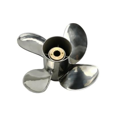 China 4 blades 25-70HP PROPELLER MARINE OUTBOARD Mathed MERCURY STAINLESS STEEL PROPELLER 4 11.6X12 for sale