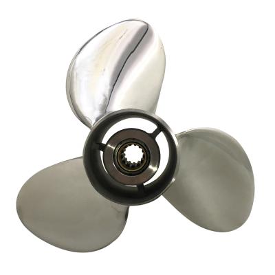 China Hot Sales 25-70HP 11 1/8X14 MERCURY STAINLESS STEEL Boat Thruster Stainless Steel OUTBOARD Marine PROPELLER for sale