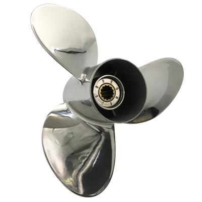 China STAINLESS STEEL Stainless Steel 35-60HP rc boat OUTBOARD Marine Propeller 11 1/8X13 matched for HONDA engine for sale