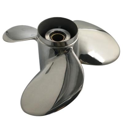 China Match YAMAHA Engine 3 Blades 11.6X12 Stainless Steel Outboard Marine Thruster Fit For YAMAHA 25-60HP Outboard Engine for sale