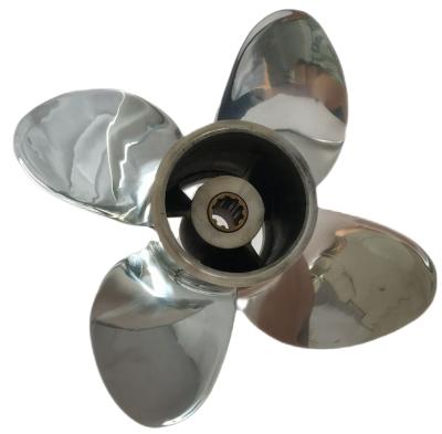 China Match YAMAHA Engine 4 Blades 20-30HP 9.9X9 MARINE OUTBOARD BOAT STAINLESS STEEL OUTBOARD PROPELLER Matched YAMAHA Outboard Engine for sale