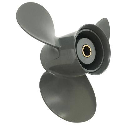 China Hot Sales 7/8X13 Boat Alumnium 25-30H 9 Engine MARINE P ALUMINUM OUTBOARD PROPELLER For Honda Engine for sale