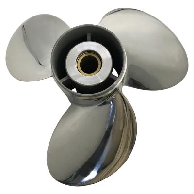 China Tohatsu Marine 60-140HP 13 X19 Mathed Stainless Steel Thruster For TOHATSU&NISSAN STAINLESS STEEL OUTBOARD THRUSTER marine propeller for sale