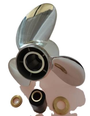 China MARINE PROPELLER RH 1/4X17 Stainless Steel Outboard Thruster Interchangeable 15 Thruster 3 Blades for sale