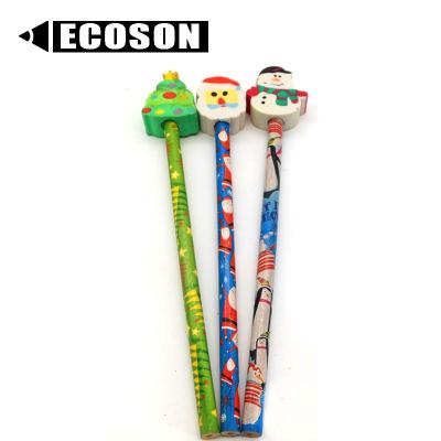 China Rubber Animal Pencil Toppers Educate Erasers For Kids Set Topper Custom Shape Rubber White Eco Natural Pencil With Decorative Eraser for sale