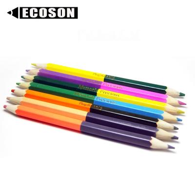 China Free Samples Colored Pencils High Quality Double Sided Soft Core 5mm Soft Colored Thick Double Sided Thick Colored Pencils for sale