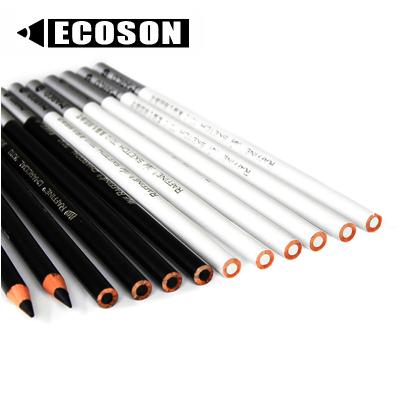 China White Charcoal Pencil General White Charcoal Pencils Set Steel Case 4H 2H HB 2B 3B 4B 6B 8B Professional Wooden Sketching Charcoal Pencil for sale