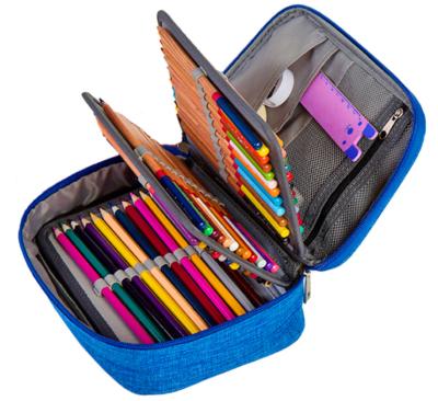 China 72 PCS School Drawing Art Set Kids Travel Painting Customized Original Box Packing Writing Colorful Custom Printed Pencil Case Art Set for sale