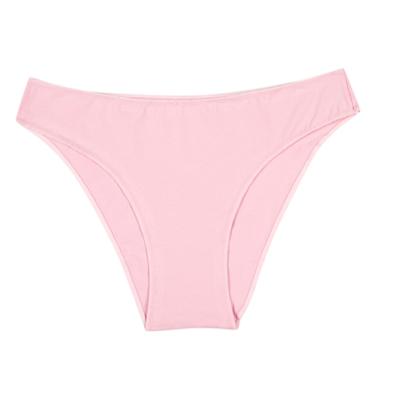 China Antibacterial Plus Size Girls Custom Made Quick Dry Pink Underwear Women Plus Size Cotton Panties High Waisted Low Briefs for sale