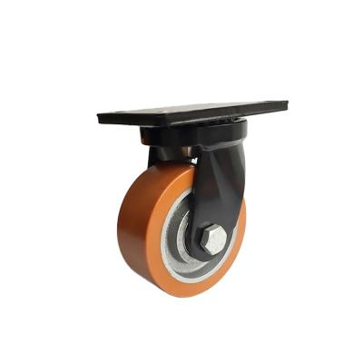 China Household OEM ODM Custom Caster Wheel Heavy Duty Durable PU Swivel Caster for sale