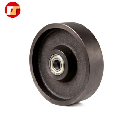 China Construction Material Shops Heavy Duty Cast Iron Wheel 8inch for sale