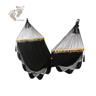 China Outdoor Furniture Mayan Style Hammock Handmade Fringed Nets for sale