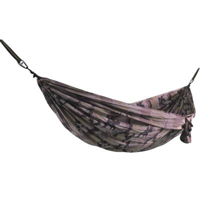 China Parachute Outdoor Single Cloth Camouflage Safety Furniture Nylon Camping Hammock for sale