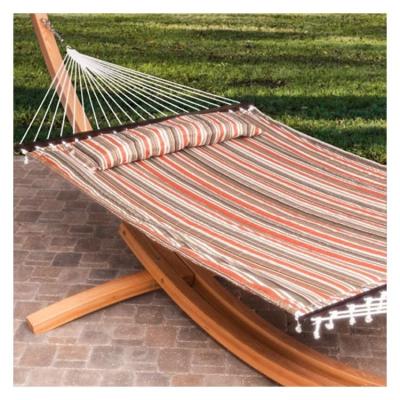 China Outdoor Furniture 2 Person Outdoor Hammock Wooden Quilted Bed for sale