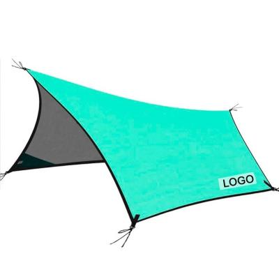 China Outdoor Camping Travel Sun Shade Rain Fly Tent Shelter Hammock Ultralight Nylon Waterproof Tarp for Camping for sale